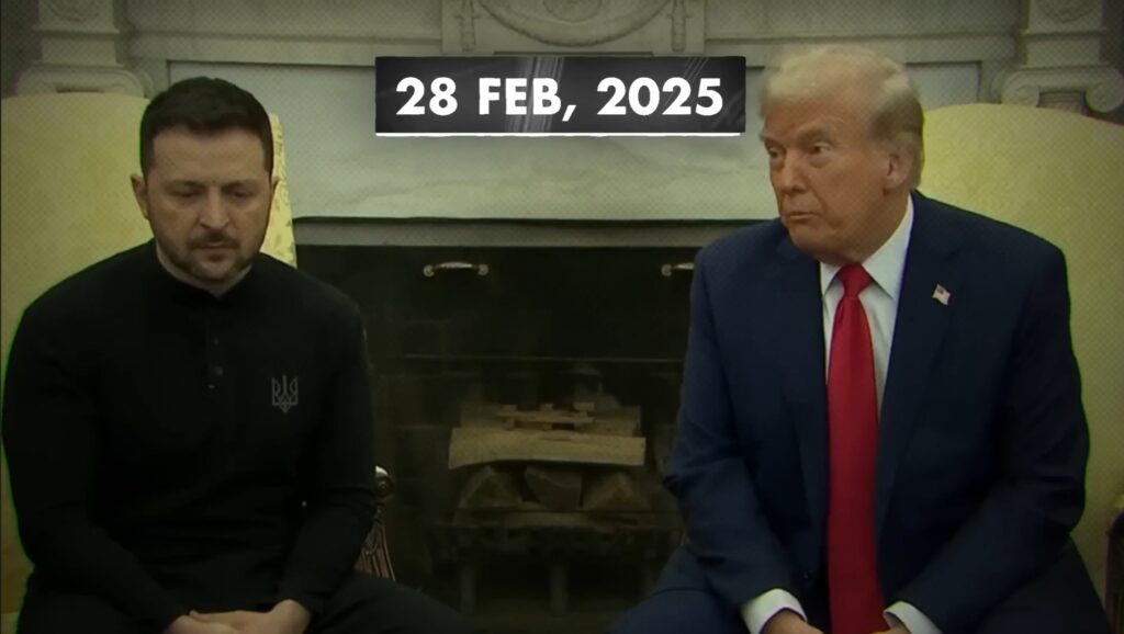 This led to Zelensky going to the White House to meet with Donald Trump to discuss the mineral deal further. This was the meeting on February 28.