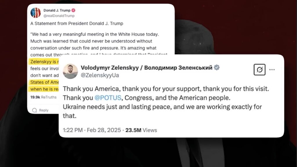 Zelensky responded with a sarcastic tweet, repeatedly writing "Thank you, thank you, thank you."