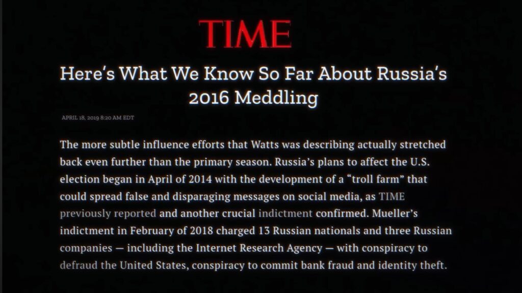  When he finally won the 2016 election, there were allegations that Russia had interfered in the election to help Trump win.