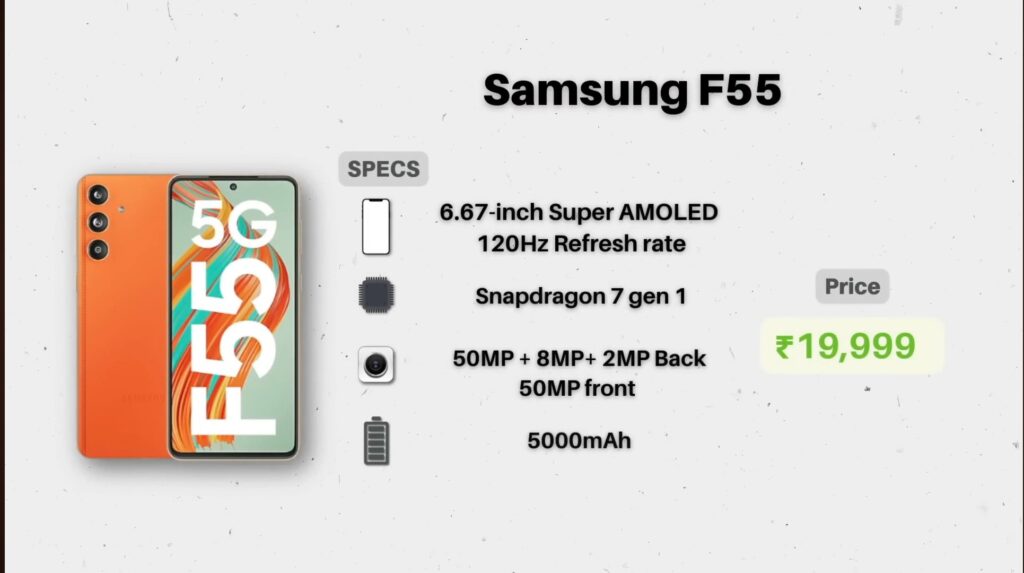 the **Samsung Galaxy F55** is also a great option.