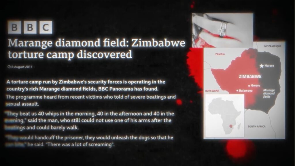 In 2011, a BBC investigation discovered two torture camps, one of which was known as the Diamond Base. 